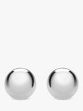 IBB 18ct white gold ball stud earrings (British brand)