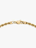 IBB 9ct yellow gold hollow rope bracelet, UK version