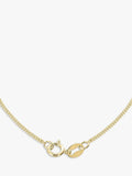 IBB 9ct gold cubic zirconia bar drop pendant with chain (British brand)