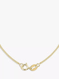 IBB 9ct gold cubic zirconia bar drop pendant with chain (British brand)