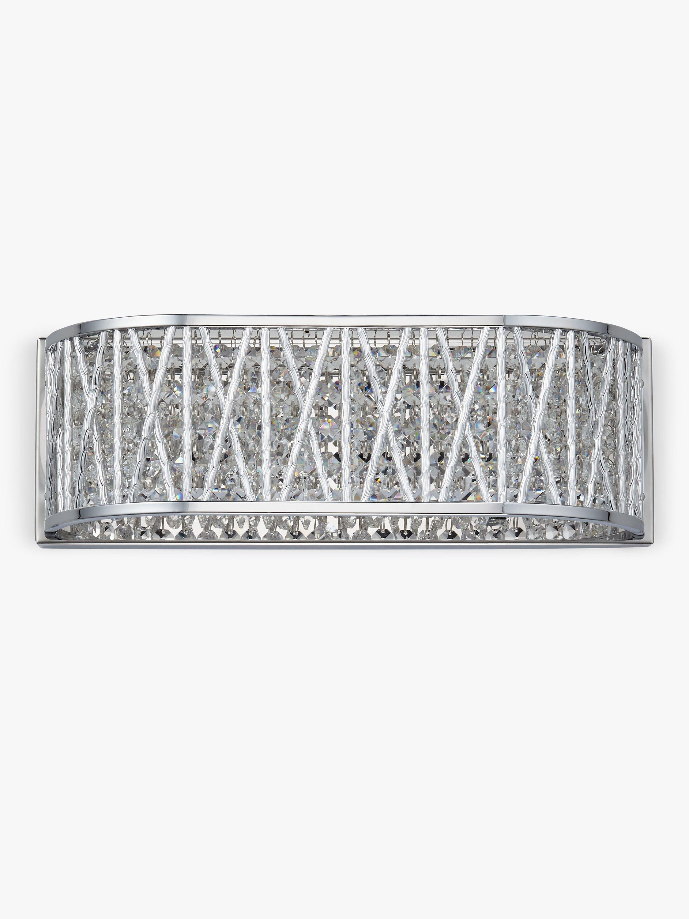 John Lewis Emilia crystal drum wall light, imported from the UK