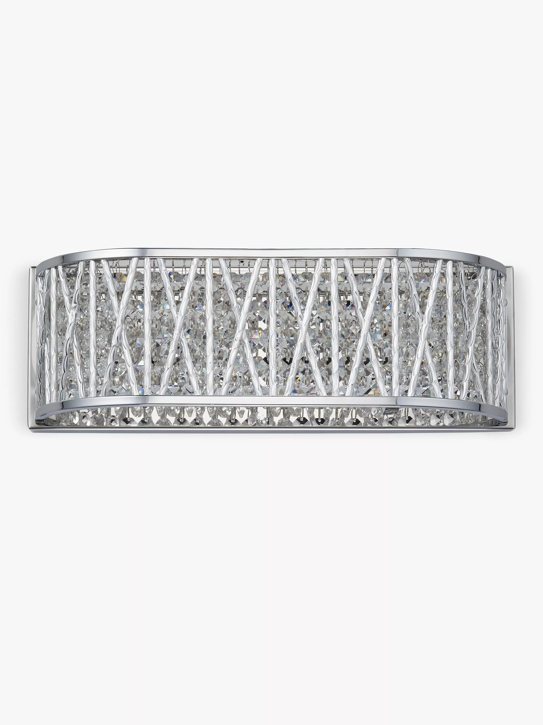 John Lewis Emilia crystal drum wall light, imported from the UK
