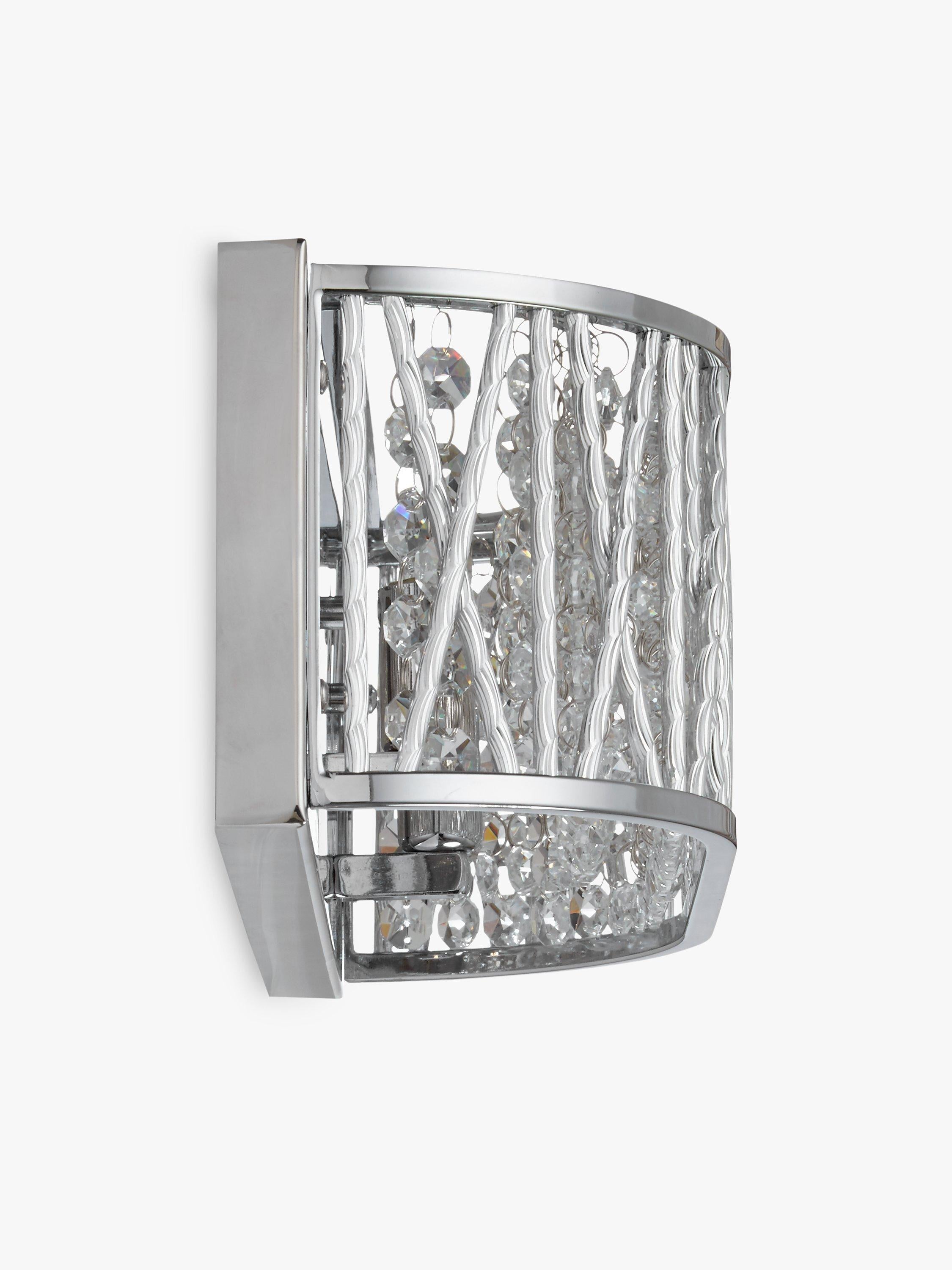 John Lewis Emilia crystal drum wall light, imported from the UK