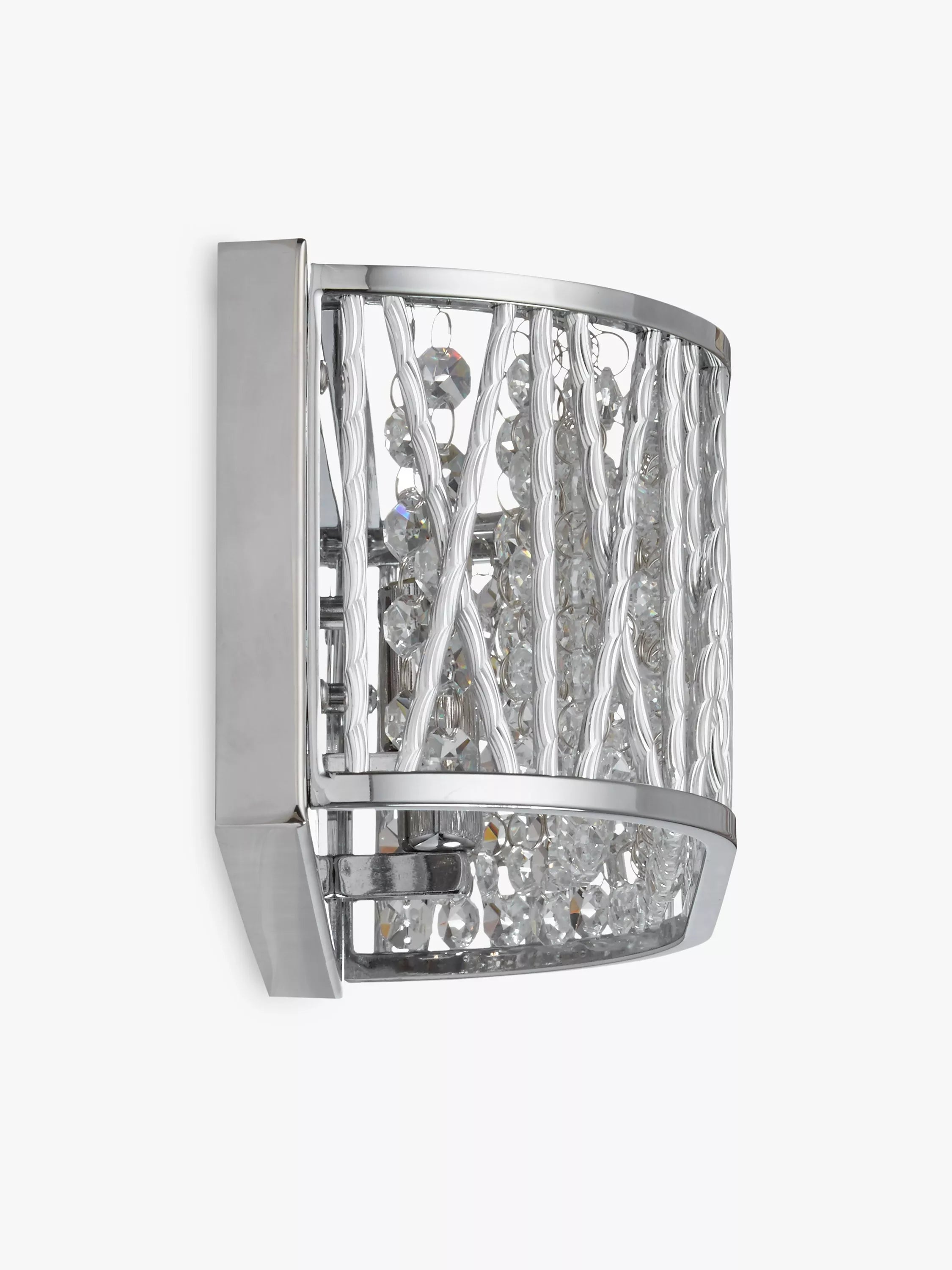 John Lewis Emilia crystal drum wall light, imported from the UK