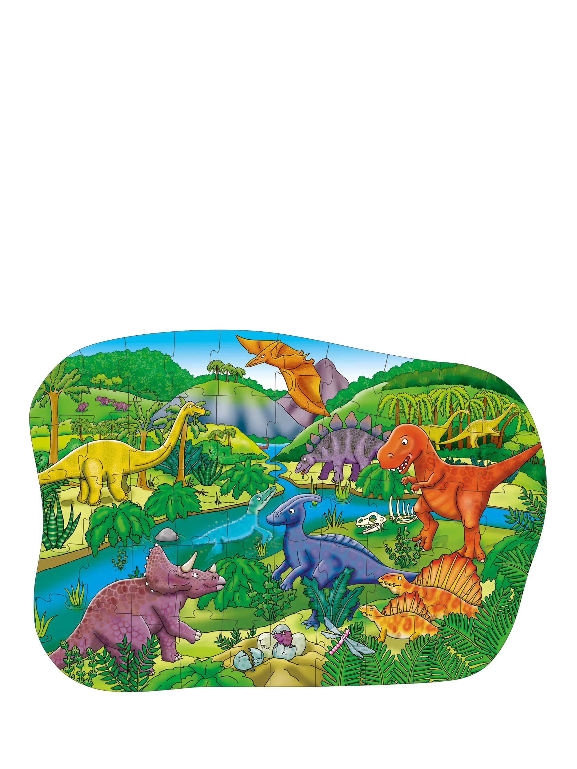 Orchard Toys big dinosaur jigsaw puzzle with 50 pieces, imported from the UK