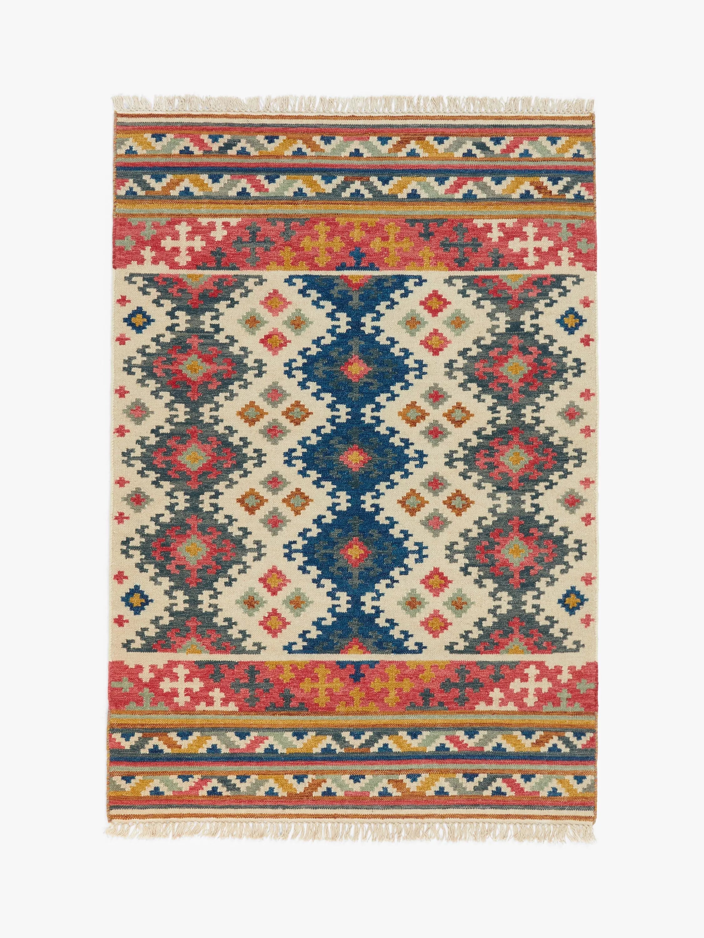 John Lewis Fusion Souk Kelim flatweave wool rug (British brand)