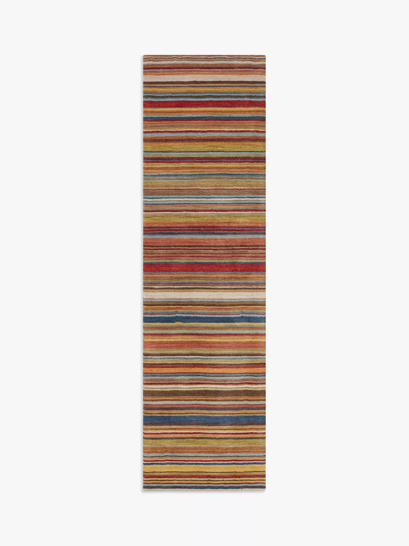 John Lewis Russet Multistripe hand loomed rug 120x60cm, UK version