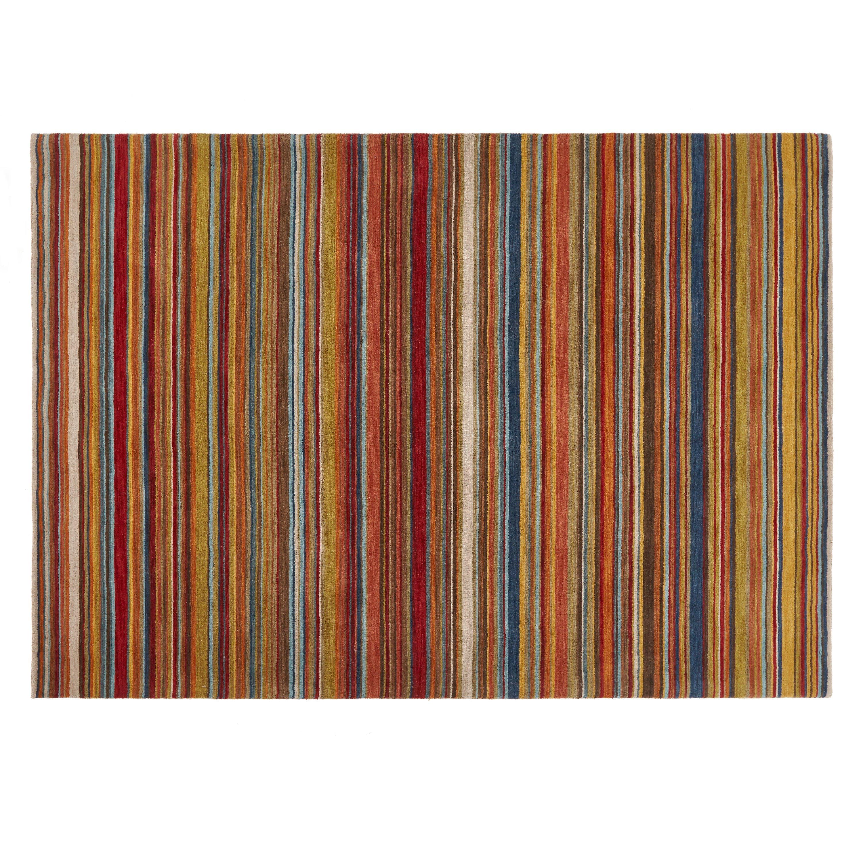 John Lewis Russet Multistripe hand loomed rug 120x60cm, UK version