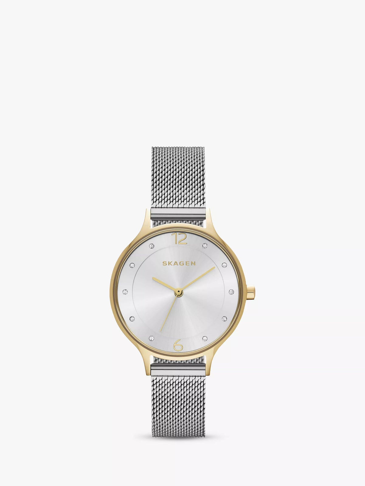 Skagen women's Anita mesh bracelet watch silver - British product