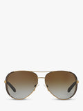 Michael Kors Chelsea aviator polarised sunglasses brown, imported from the UK