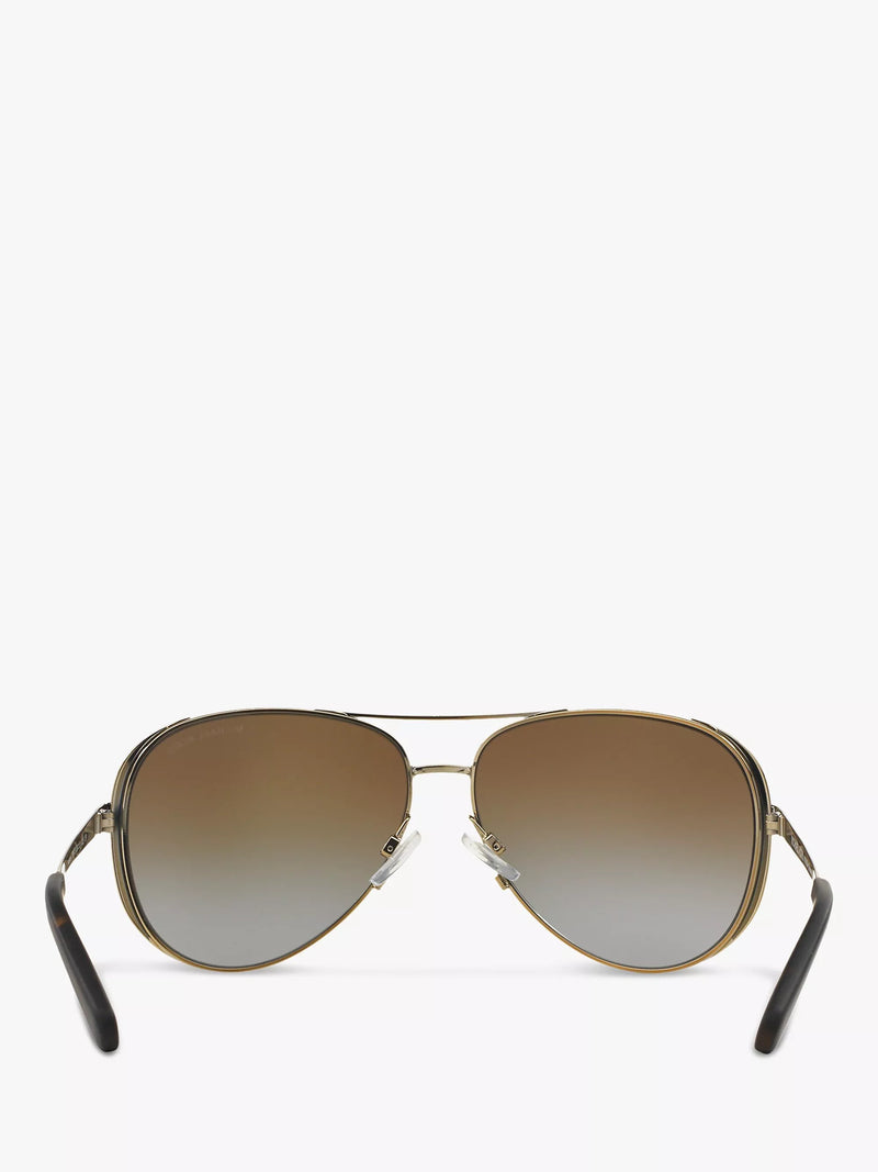 Michael Kors Chelsea aviator polarised sunglasses brown, imported from the UK