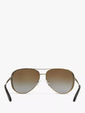 Michael Kors Chelsea aviator polarised sunglasses brown, imported from the UK