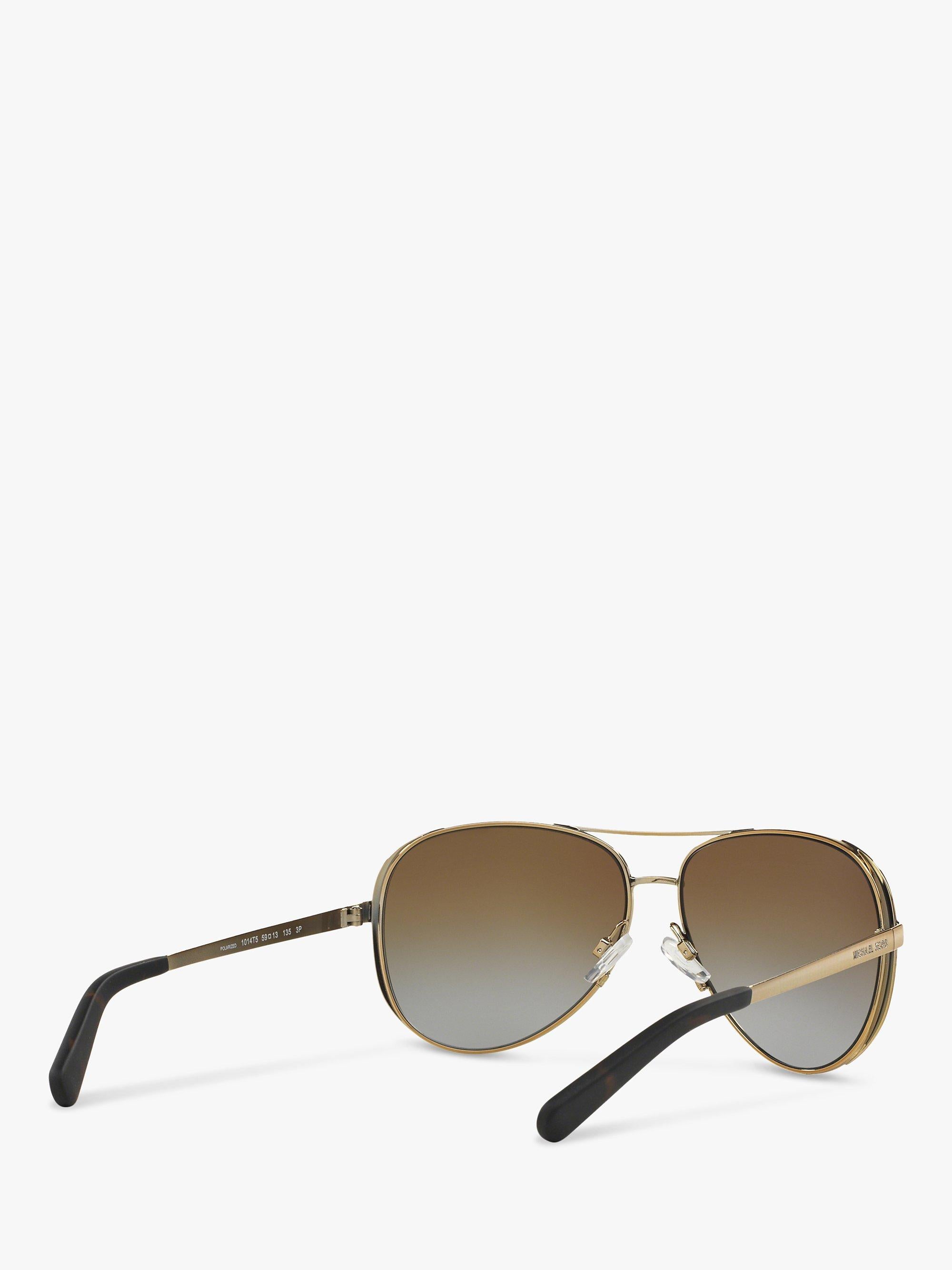 Michael Kors Chelsea aviator polarised sunglasses brown, imported from the UK