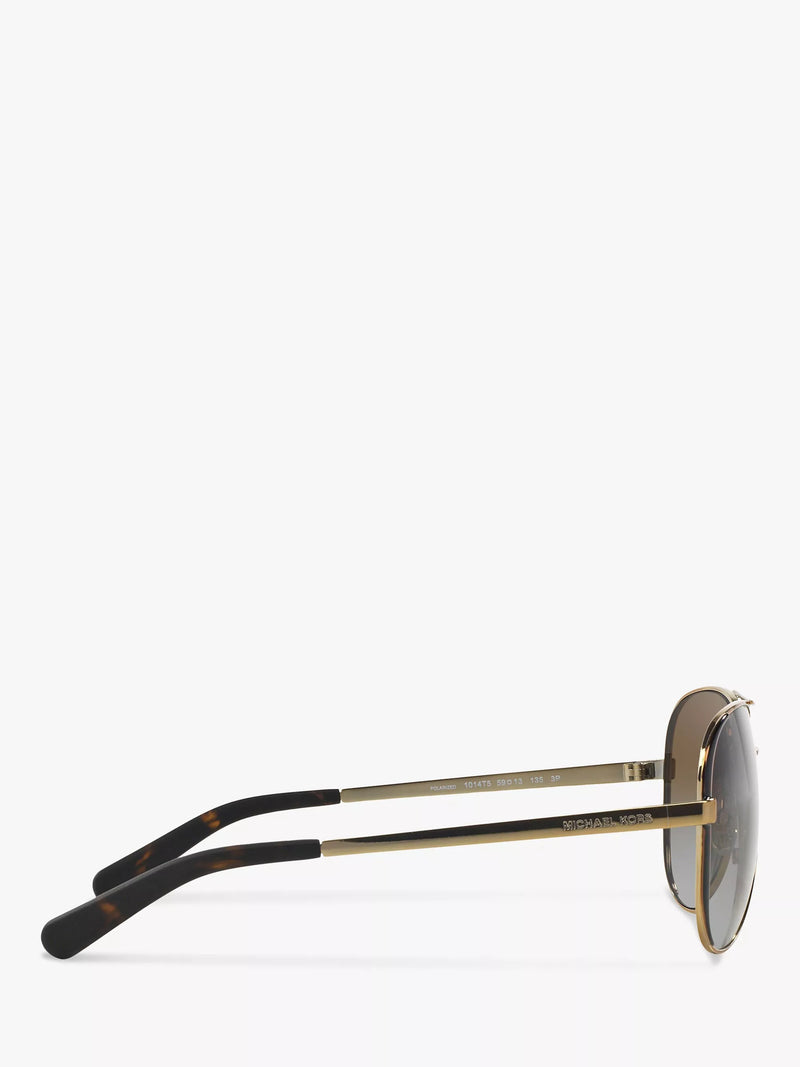 Michael Kors Chelsea aviator polarised sunglasses brown, imported from the UK