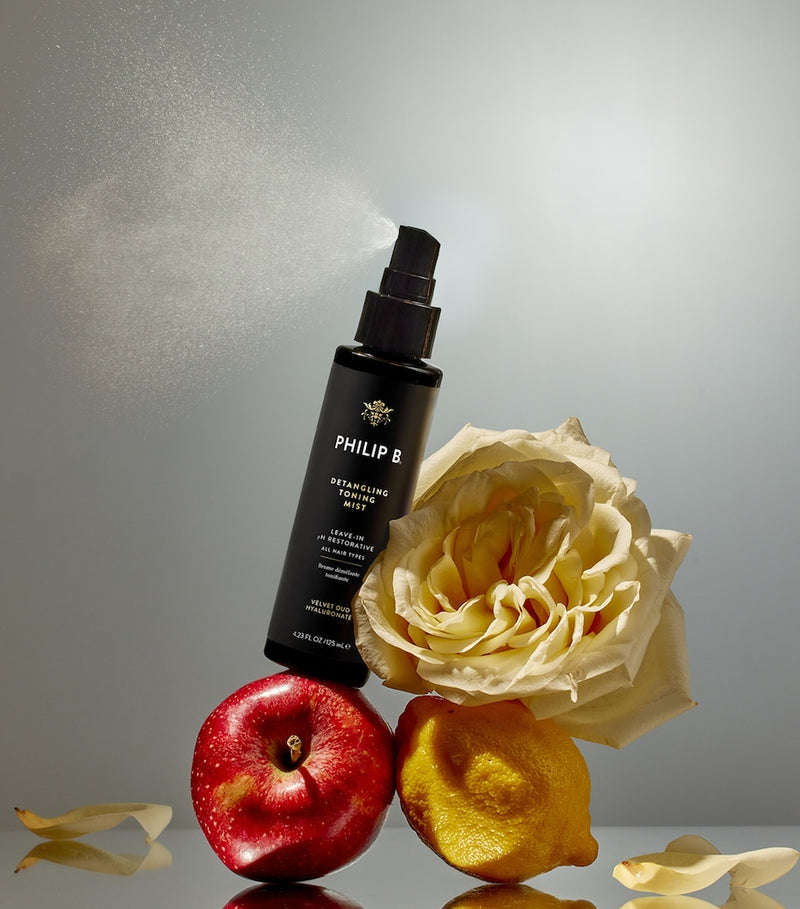 Philip B detangling toning mist with velvet oud 125ml, imported from the UK