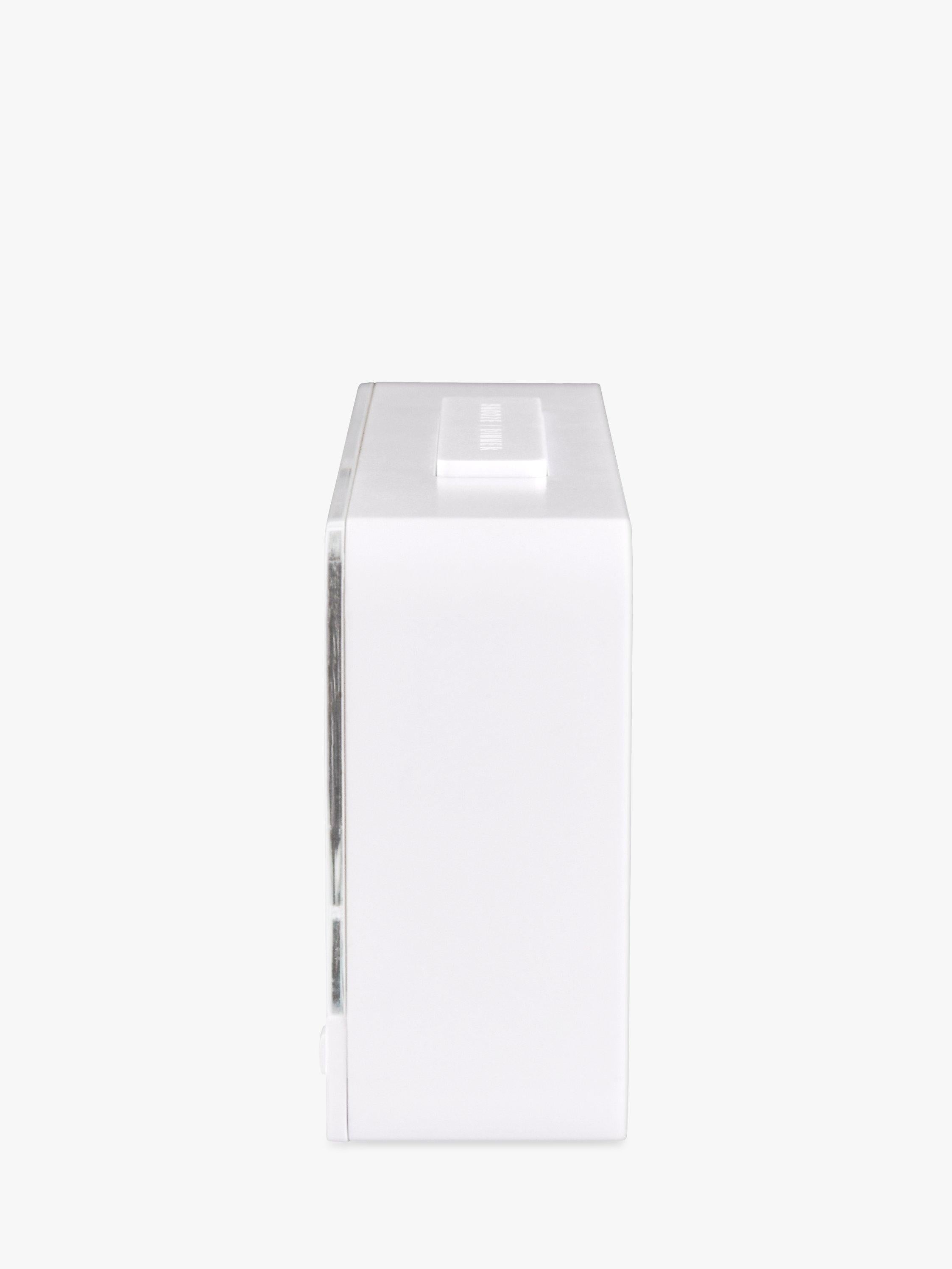 Acctim radio controlled LCD alarm clock white - British product