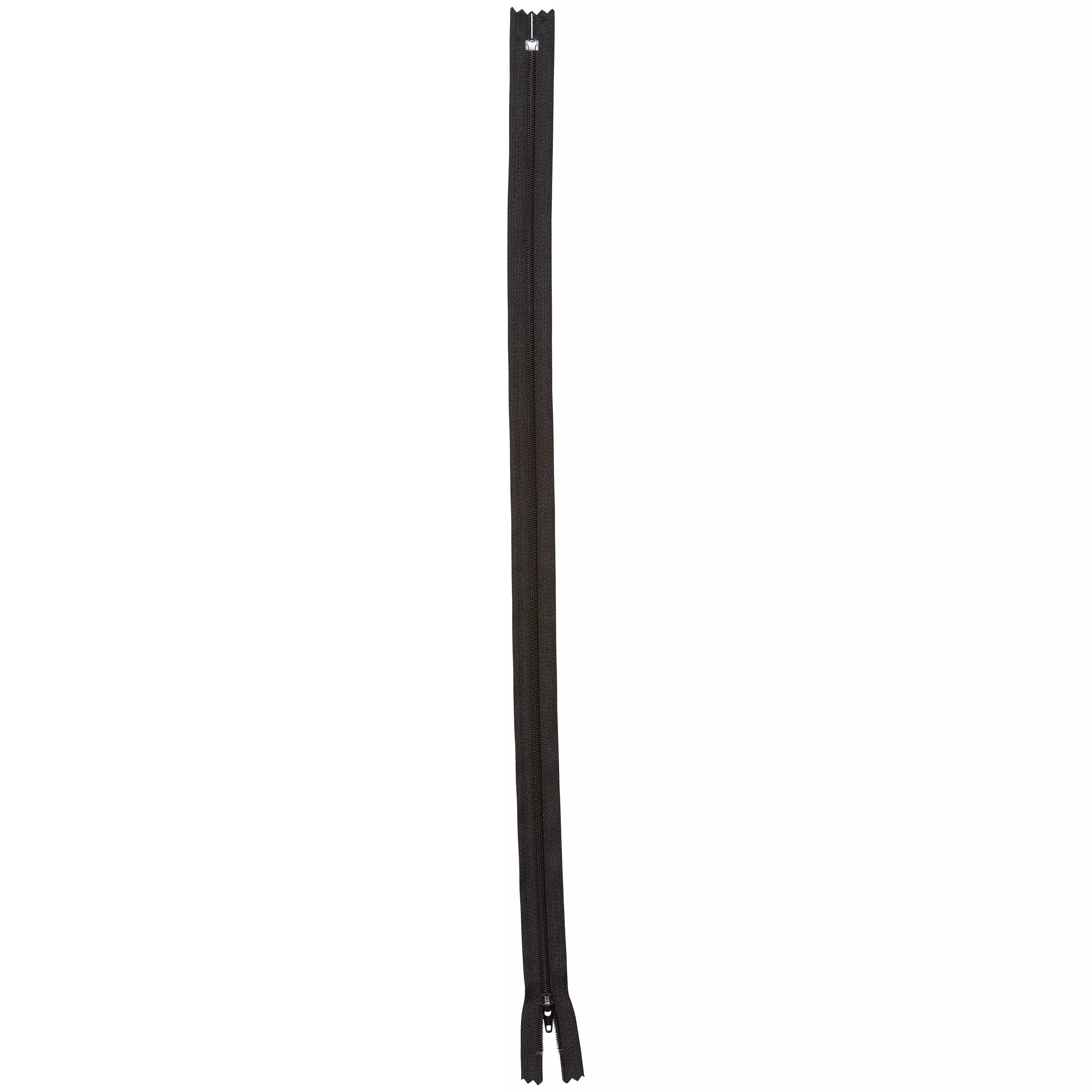 YKK plastic coil zip 30cm black, UK version