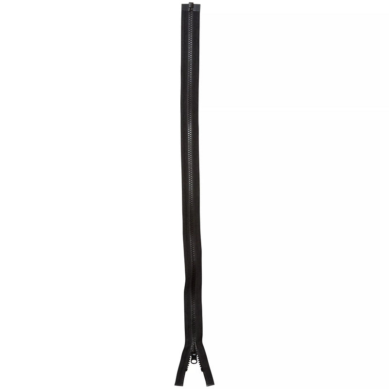 YKK zip medium weight open end black 61cm, UK version