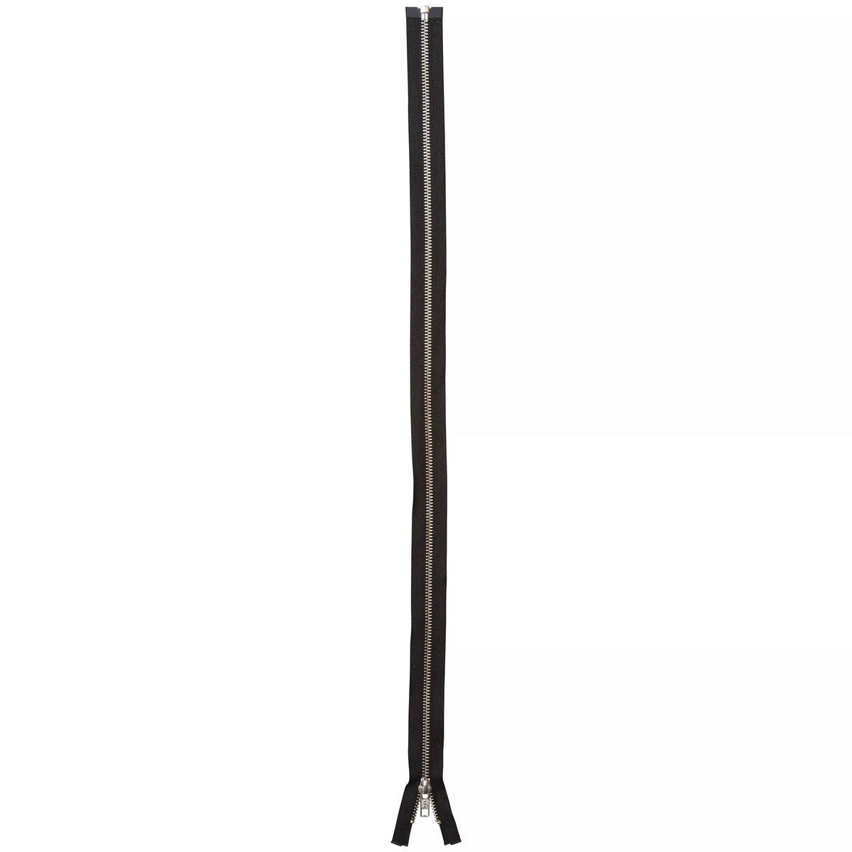 YKK silver metal teeth open end zip 66cm (British brand)
