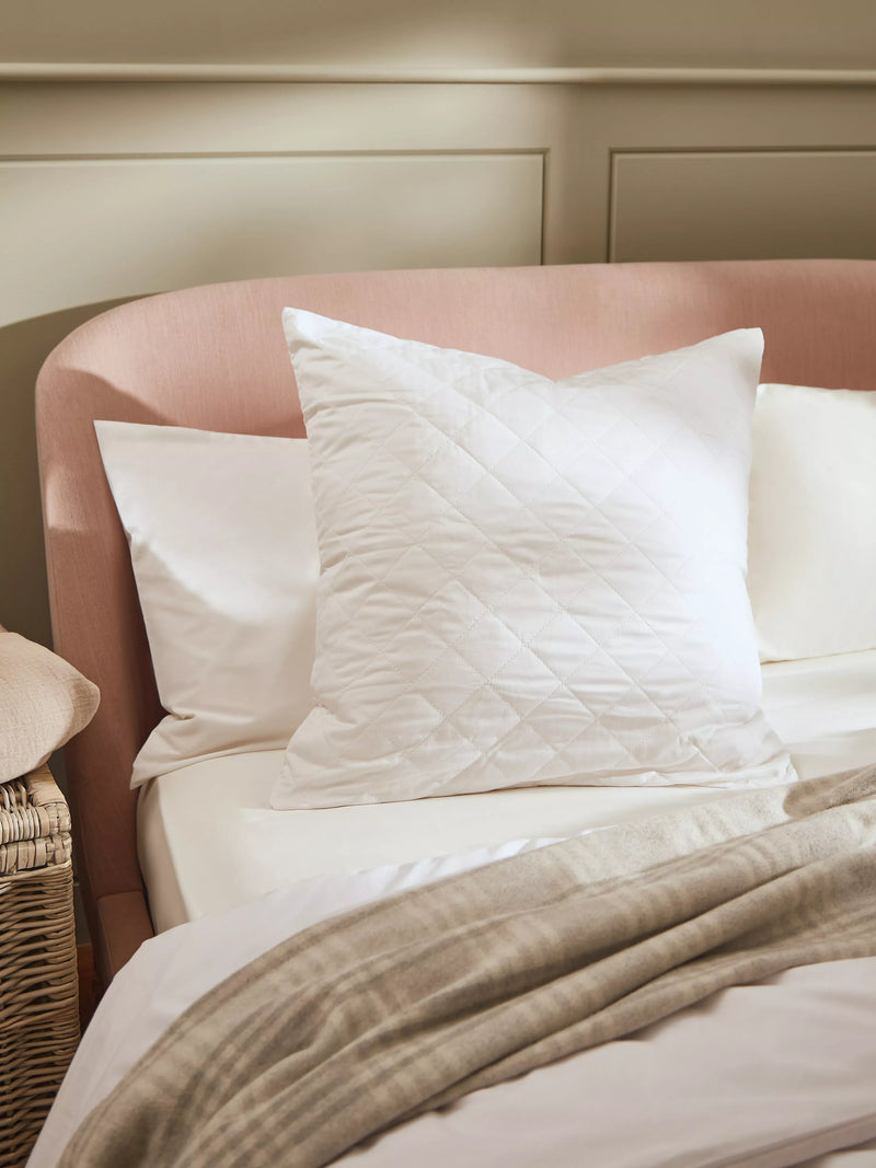 John Lewis cotton quilted pillow protector 65x65cm, imported from the UK