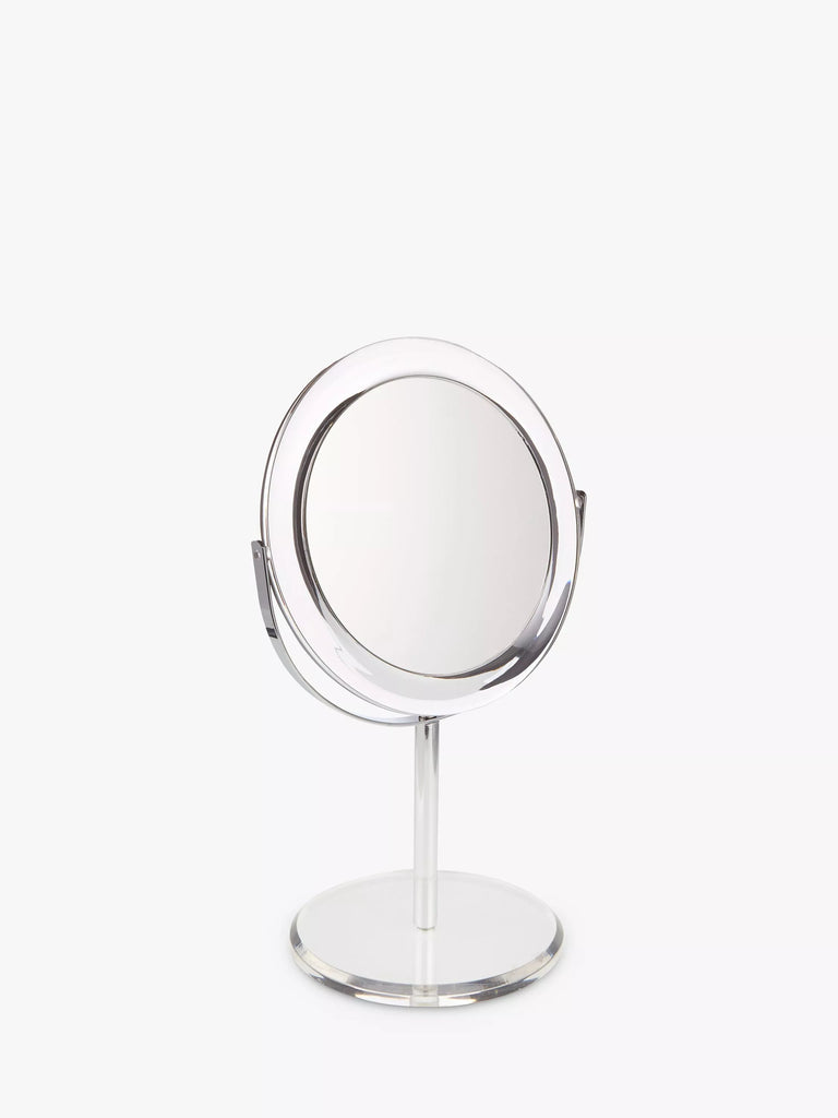 John Lewis ANYDAY Clear Round Acrylic 3 x Magnifying Mirror