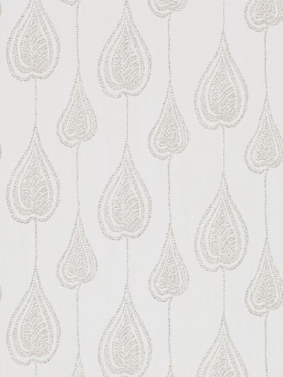 John Lewis Pointed Leaf Pattern Wallpaper with Dots and Textured Wood Effect Ground- Buy online at McGrocer