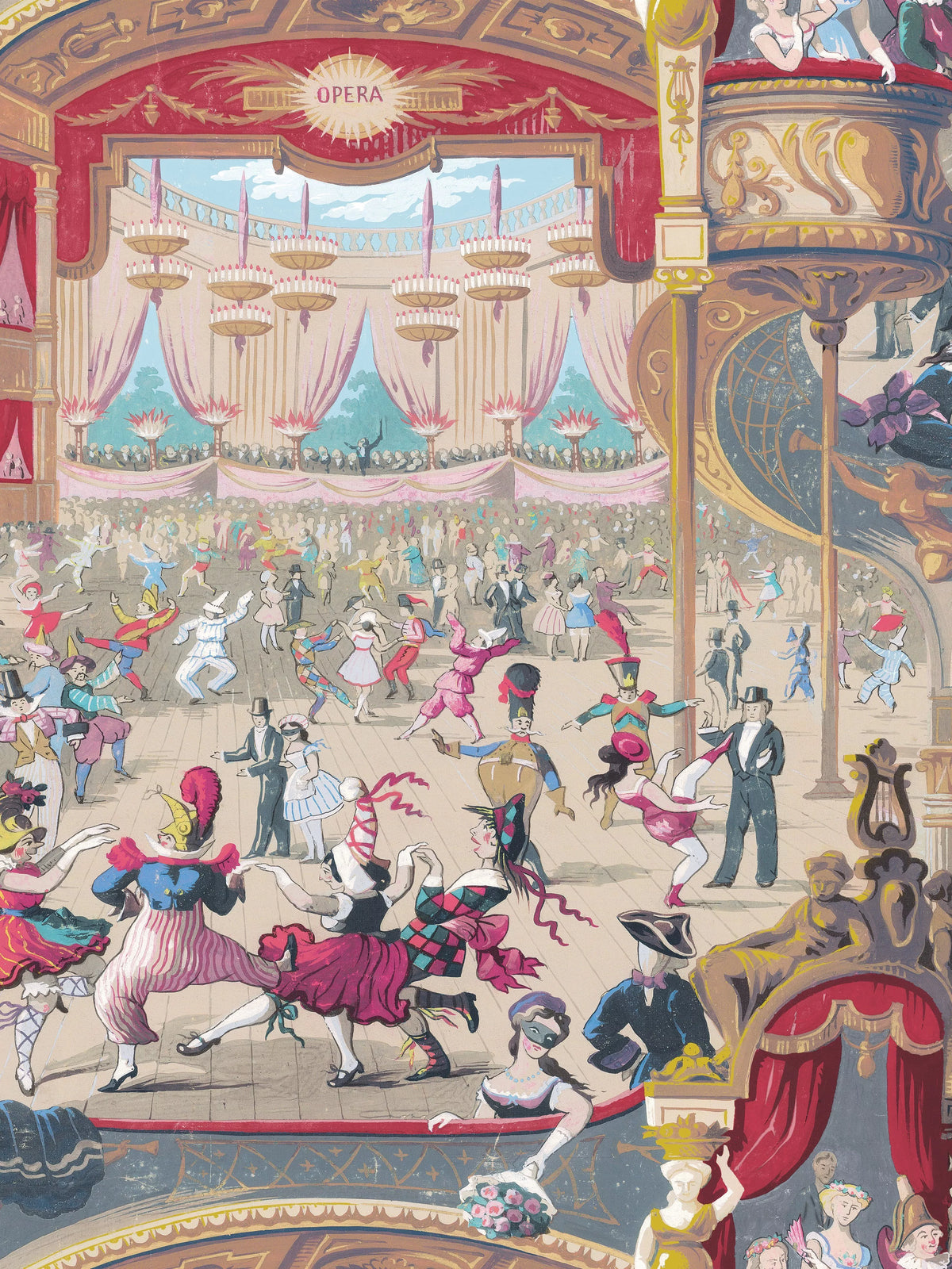 Cole & Son Cabaret wallpaper 10.05m x 68.5cm, UK version