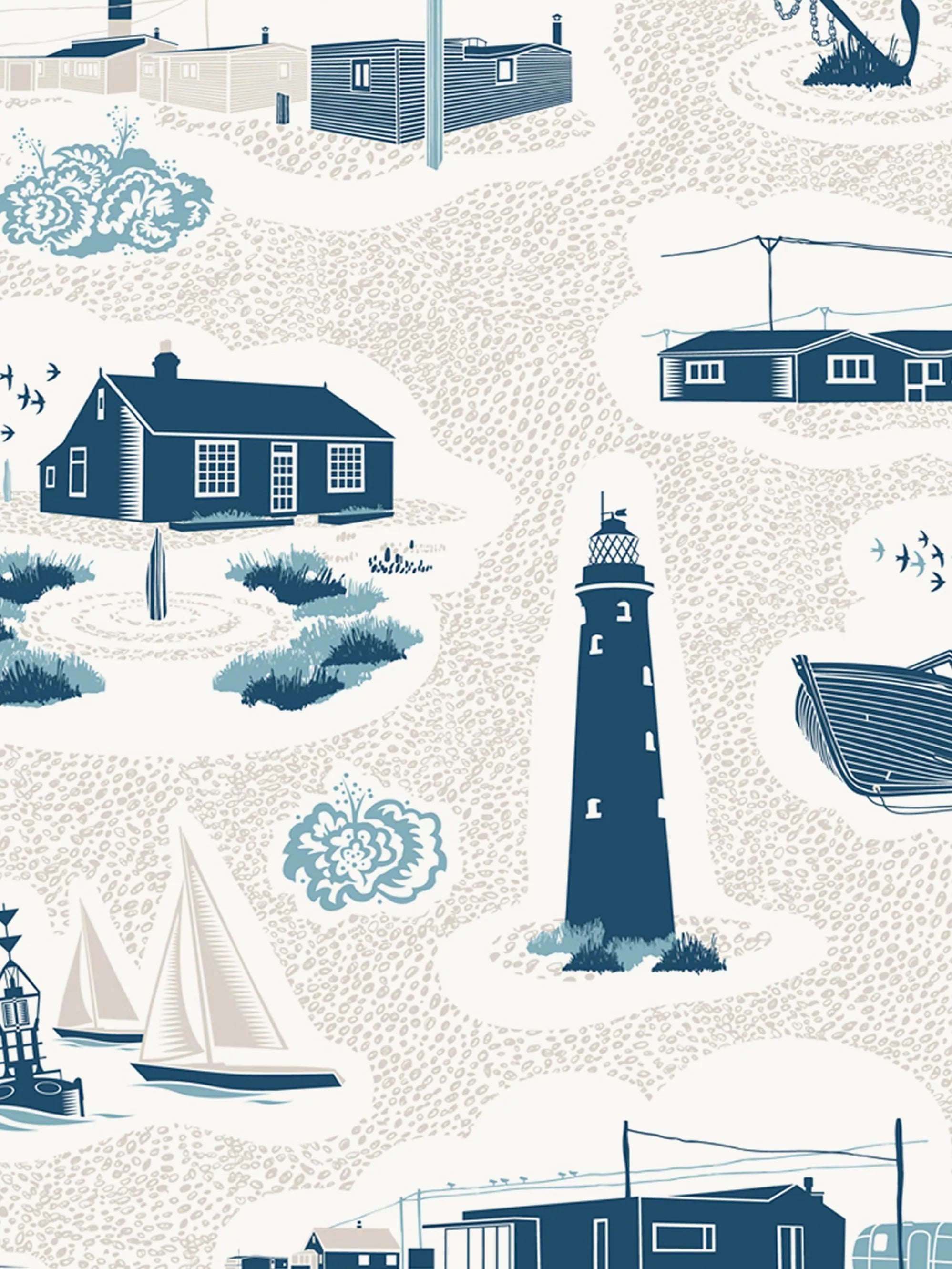 Mini Moderns Wallpaper Dungeness L10m x W52cm (British brand)