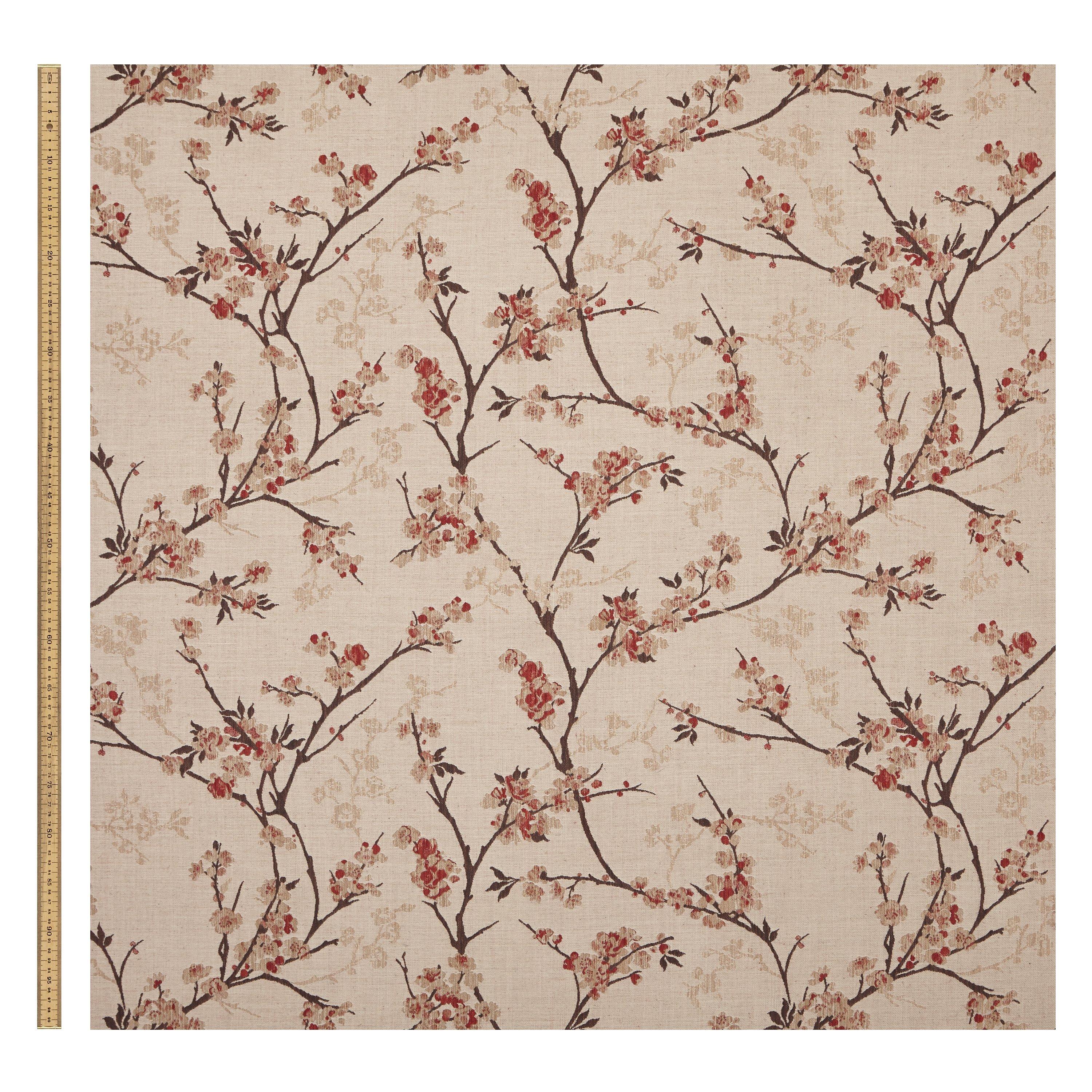 John Lewis Blossom Weave furnishing fabric floral print, imported from the UK
