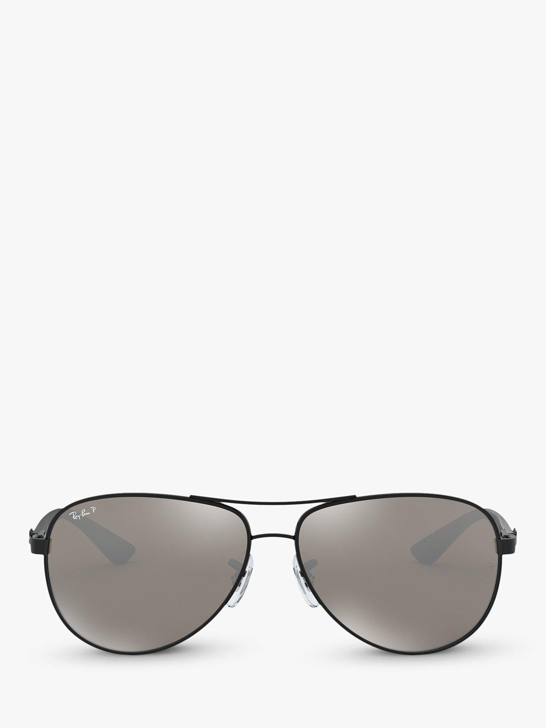 Ray-Ban RB8313 polarised pilot sunglasses with carbon fibre frame, UK version