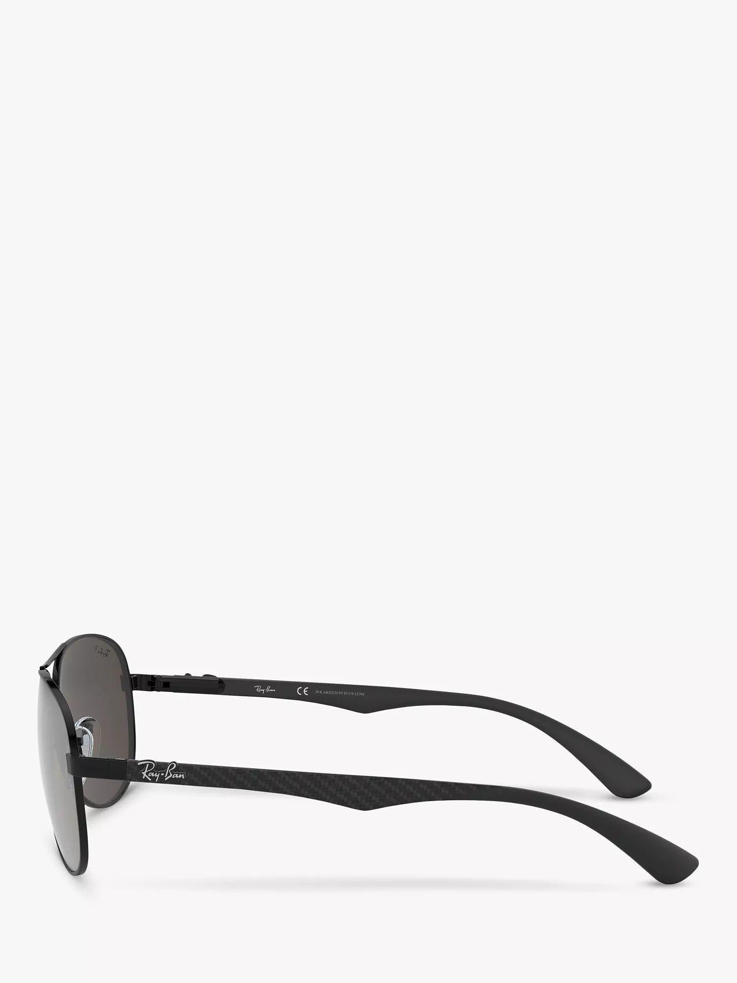 Ray-Ban RB8313 polarised pilot sunglasses with carbon fibre frame, UK version