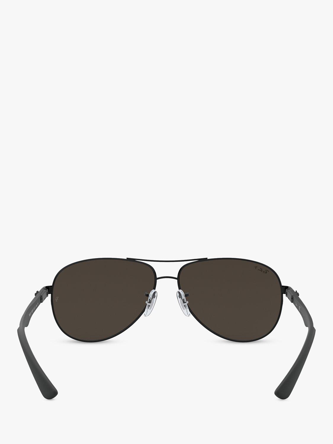 Ray-Ban RB8313 polarised pilot sunglasses with carbon fibre frame, UK version
