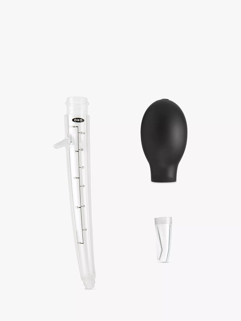 OXO Good Grips angled baster with cleaning brush (British brand)