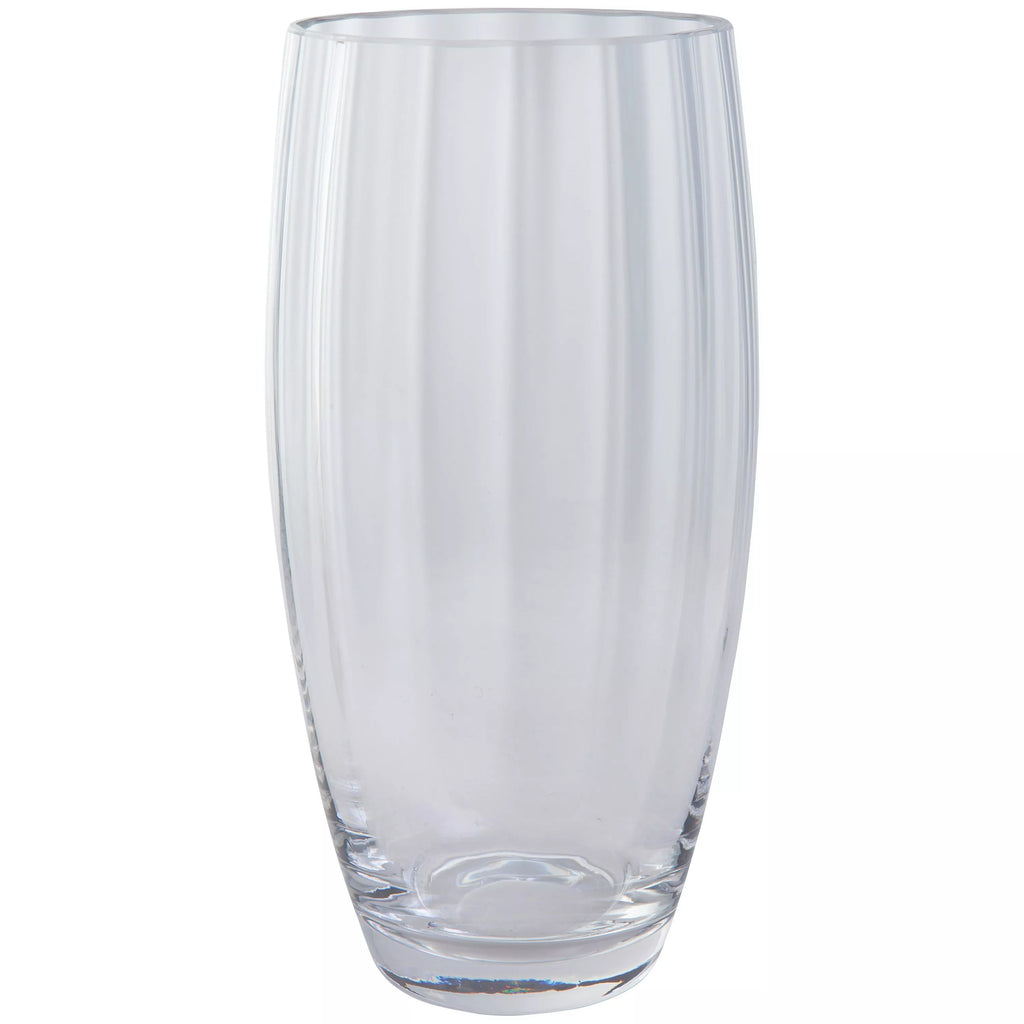 Dartington Crystal Florabundance Bouquet Barrel Vase, H24cm, Clear