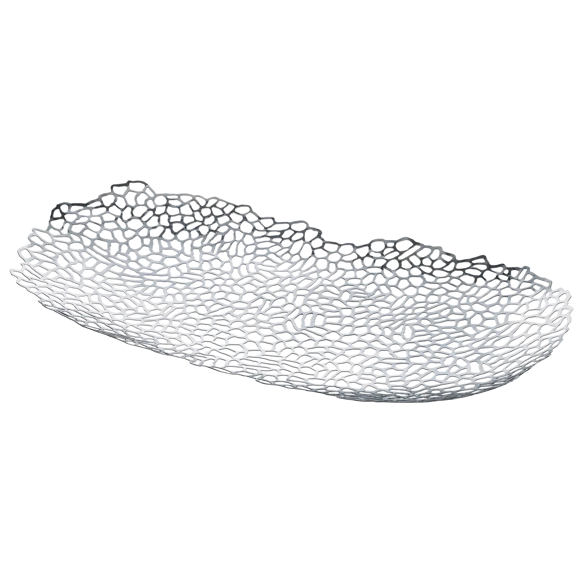 Alessi Opus ornamental dish stainless steel fruit bowl centrepiece - British product