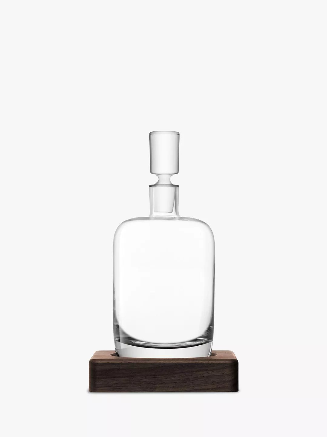 LSA International whisky decanter with walnut base 1.1L, UK version