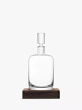 LSA International whisky decanter with walnut base 1.1L, UK version