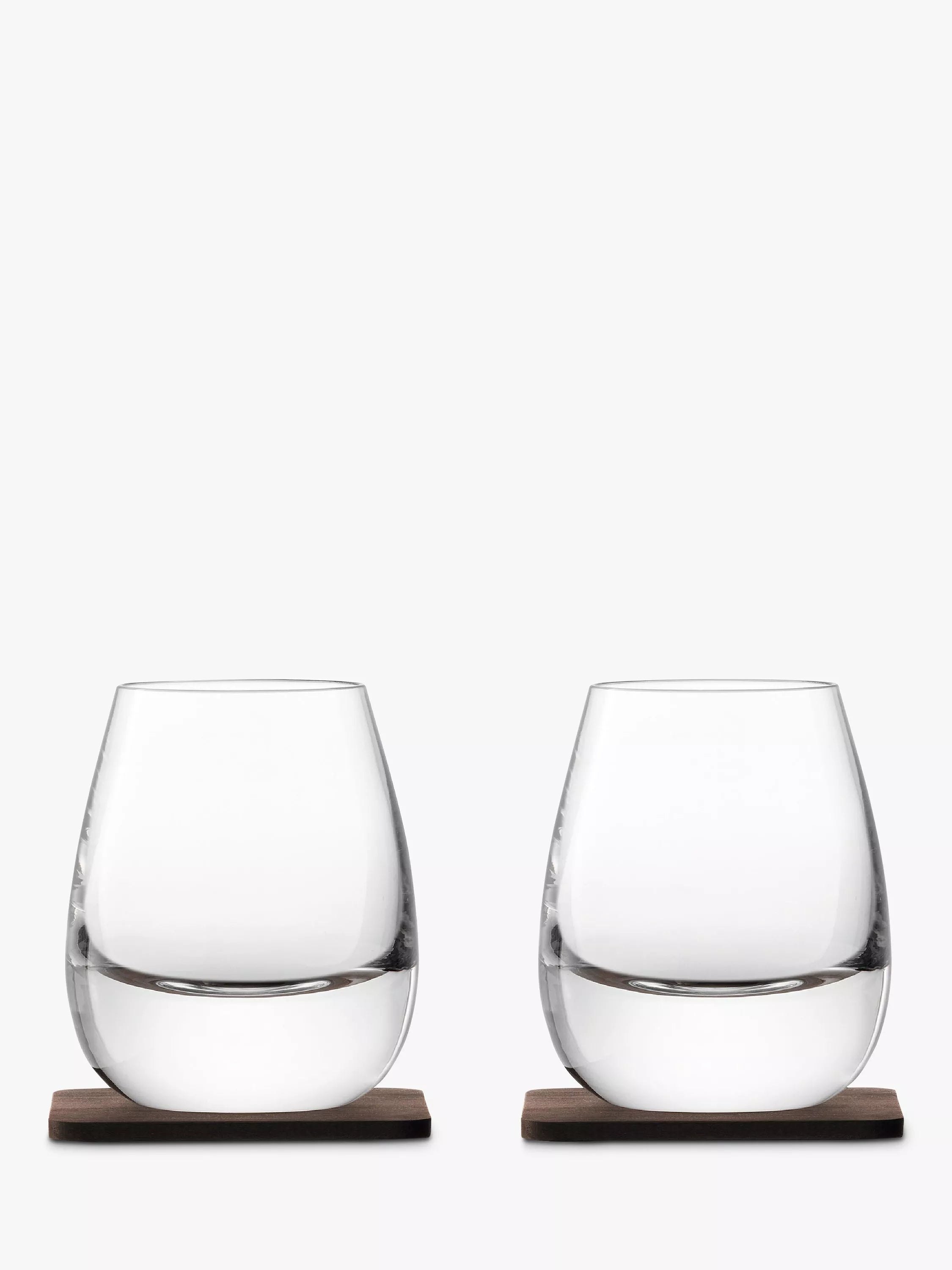 LSA International whisky tumblers set of 2 with coaster 250ml (British brand)