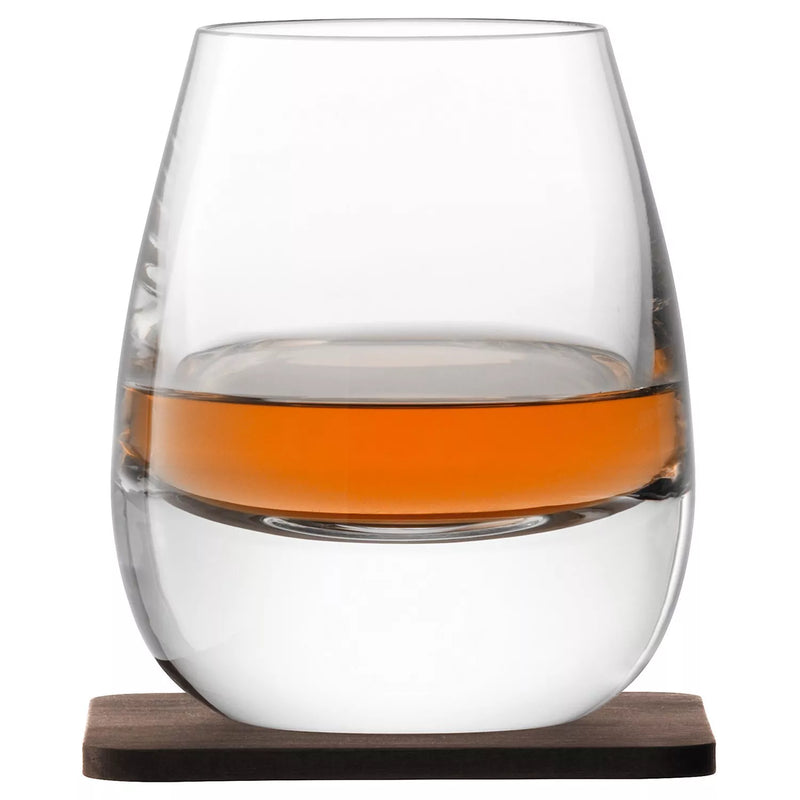 LSA International whisky tumblers set of 2 with coaster 250ml (British brand)