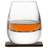 LSA International whisky tumblers set of 2 with coaster 250ml (British brand)