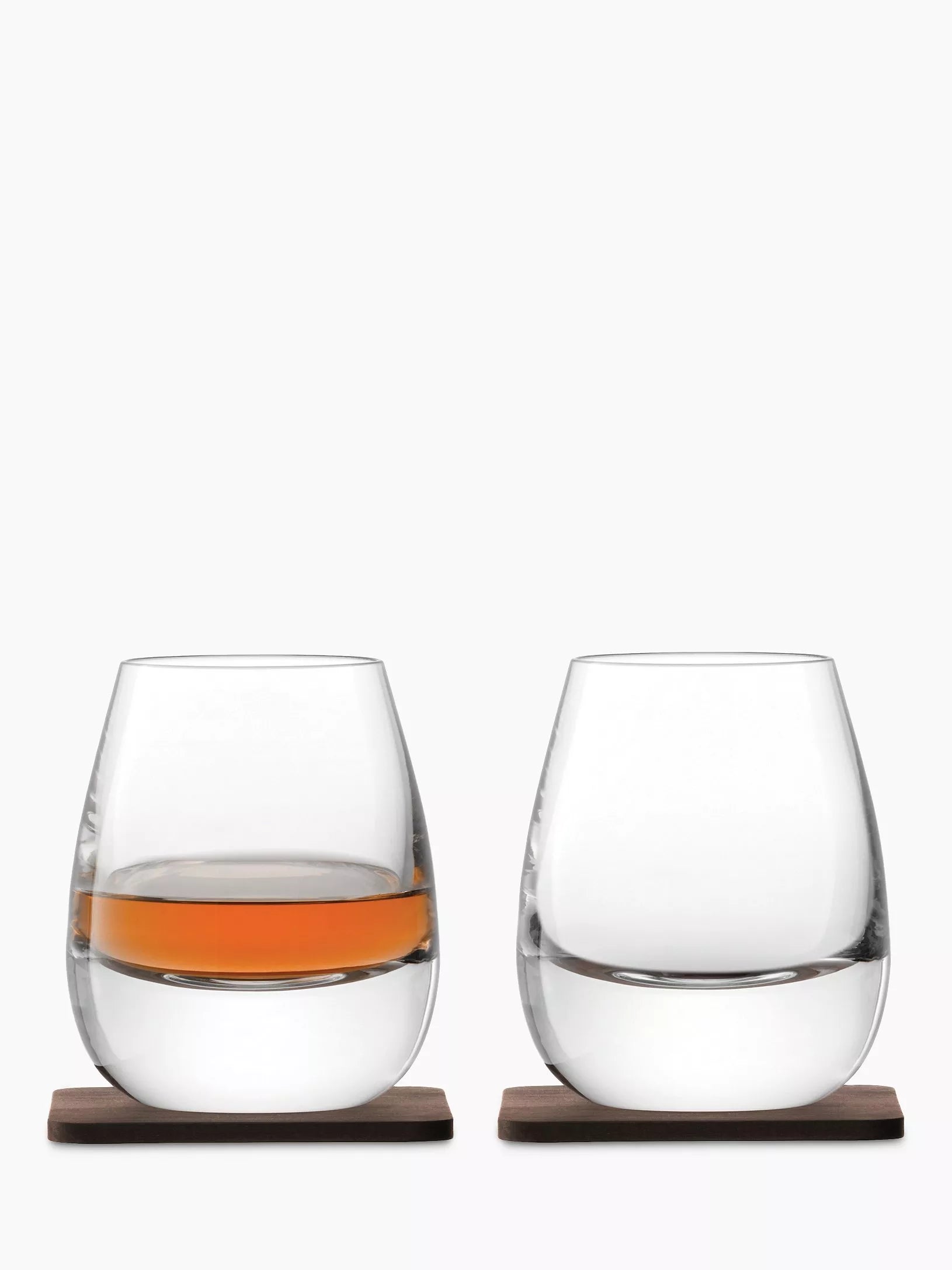 LSA International whisky tumblers set of 2 with coaster 250ml (British brand)