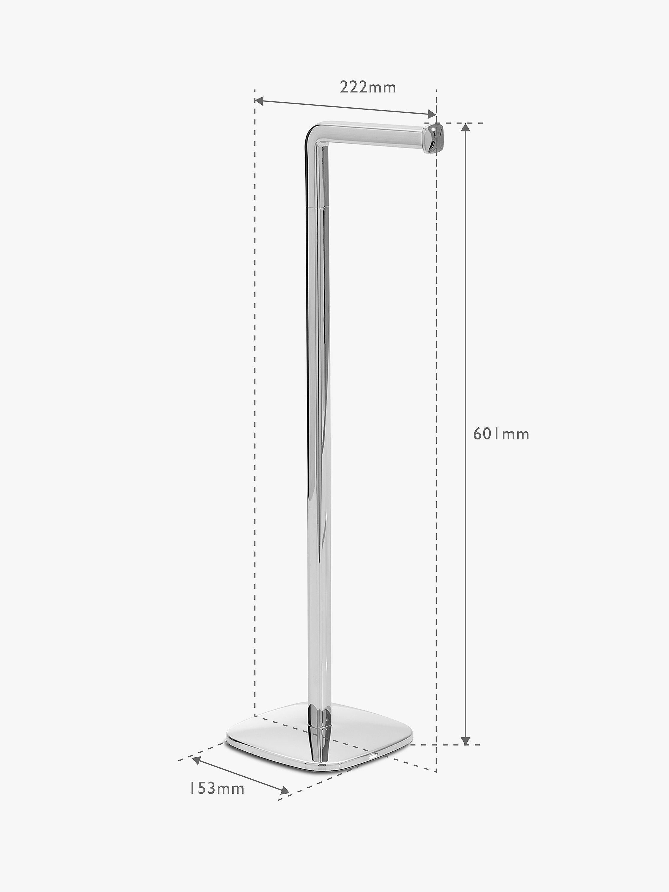 Robert Welch stainless steel toilet roll holder, imported from the UK
