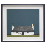 John Lewis framed print Cottage and Bike 45x52cm, UK version