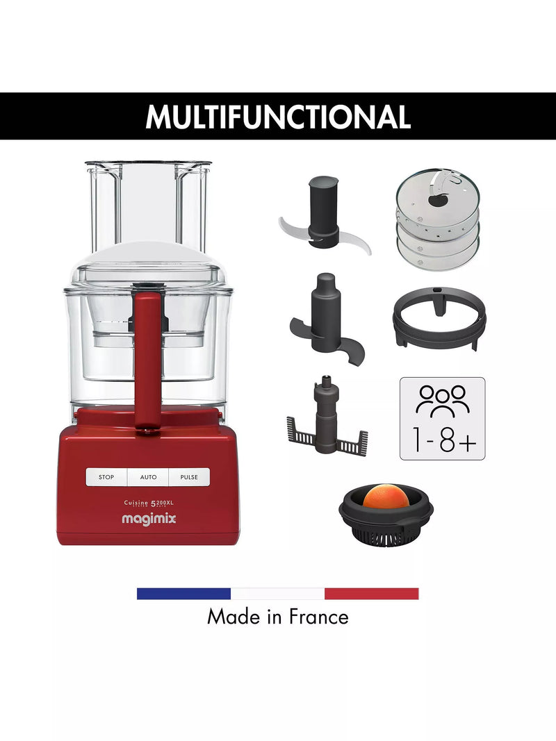 Magimix 5200XL food processor with bowls and discs, imported from the UK