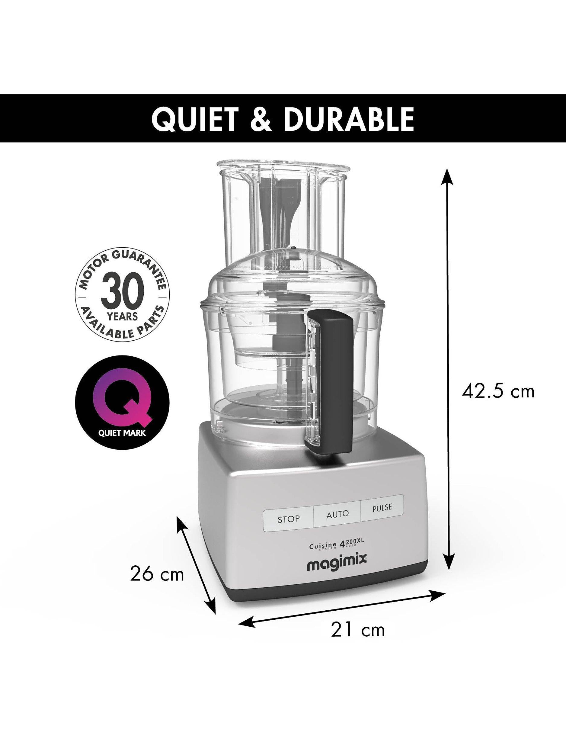Magimix 4200XL food processor 1.3L capacity French brand - British product