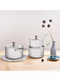Le Creuset 3-ply stainless steel saucepan 20cm, UK version