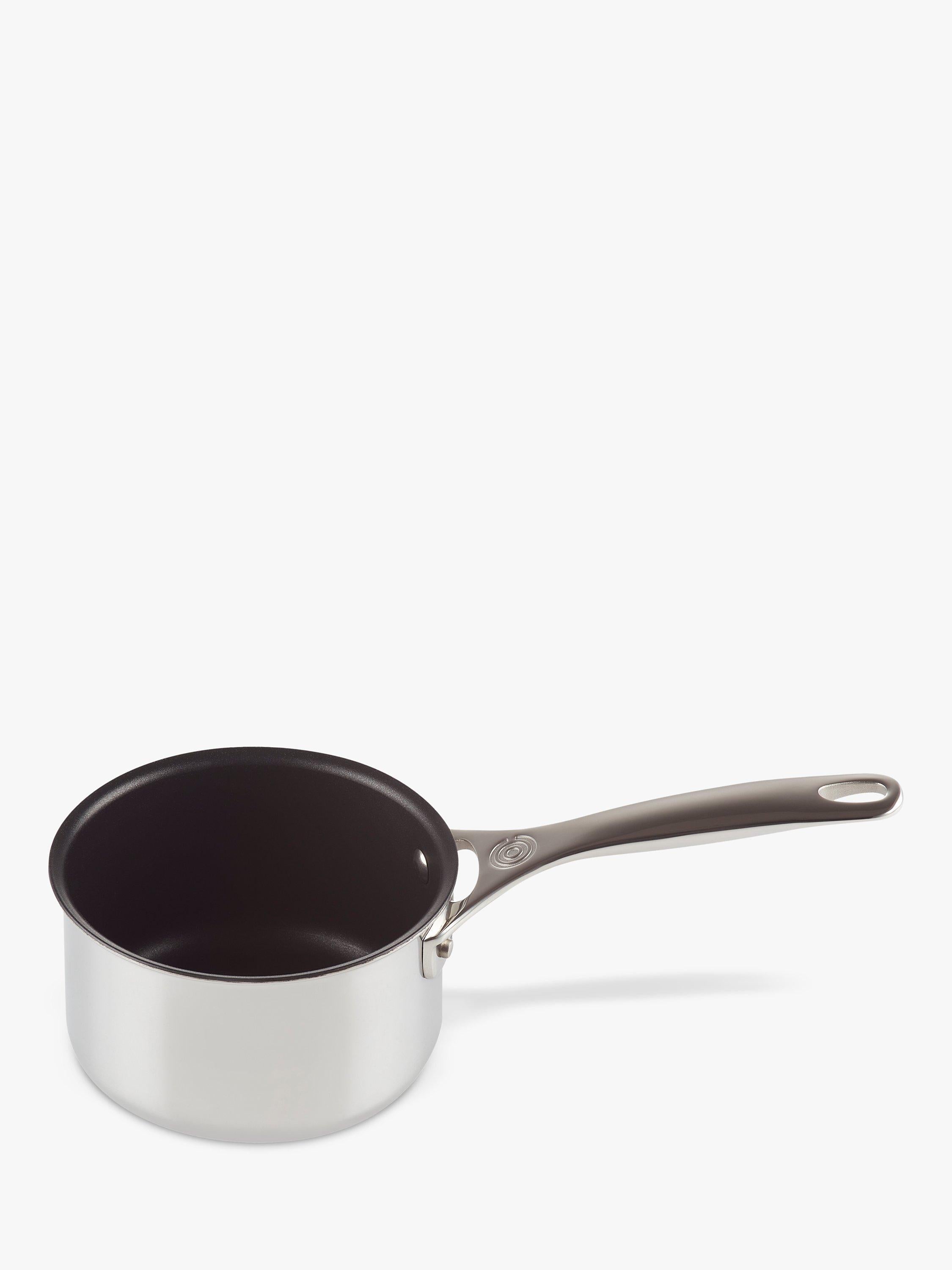 Le Creuset Signature 3-Ply Stainless Steel Milk Pan 14cm, imported from the UK