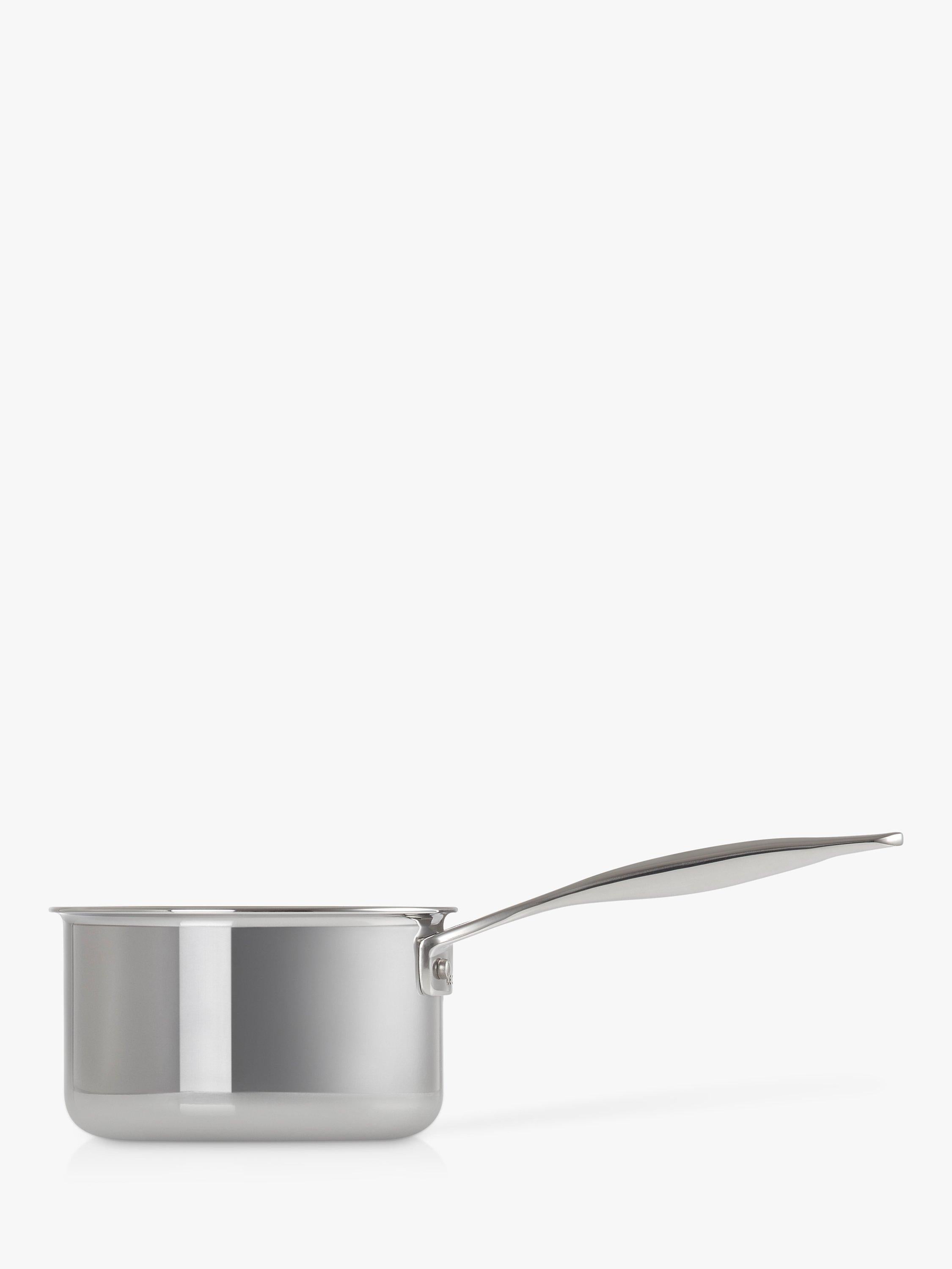 Le Creuset Signature 3-Ply Stainless Steel Milk Pan 14cm, imported from the UK