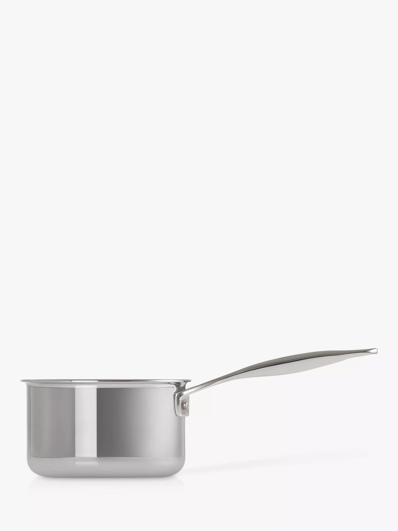 Le Creuset Signature 3-Ply Stainless Steel Milk Pan 14cm, imported from the UK