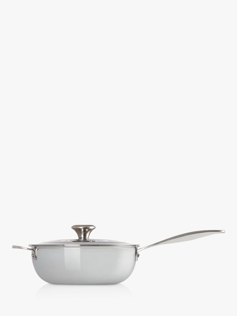 Le Creuset Signature 3-Ply Stainless Steel Non-Stick Chef's Pan 24cm, UK version